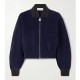 FBI Season 7 Dani Rhodes Blue Wool Bomber Jacket FBI Season 7 Dani Rhodes Blue Wool Bomber Jacket
