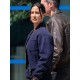FBI Season 7 Dani Rhodes Blue Wool Bomber Jacket FBI Season 7 Dani Rhodes Blue Wool Bomber Jacket