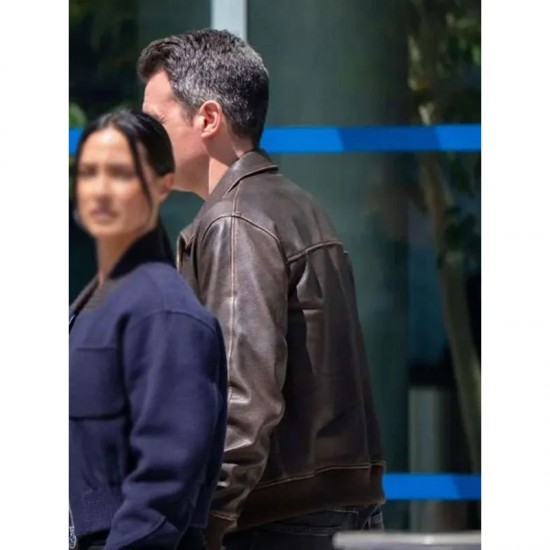FBI Season 7 Stuart Scola Full-Zip Brown Leather Jacket FBI Season 7 Stuart Scola Full-Zip Brown Leather Jacket