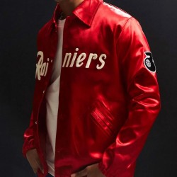 Field Flannels Seattle Rainiers Satin Windbreaker Field Flannels Seattle Rainiers Satin Windbreaker