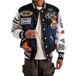 First Row Motorsport Wool Varsity Jacket First Row Motorsport Wool Varsity Jacket