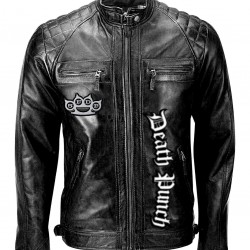Five Finger Death Punch Black Leather Jacket Five Finger Death Punch Black Leather Jacket