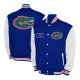 Florida Gators Fleece Royal and White Varsity Jacket