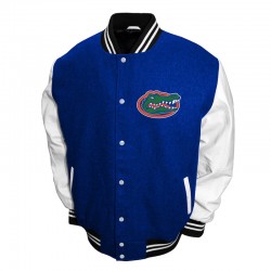 Florida Gators Graduate Royal and White Varsity Jacket Florida Gators Graduate Royal and White Varsity Jacket