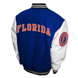 Florida Gators Graduate Royal and White Varsity Jacket Florida Gators Graduate Royal and White Varsity Jacket