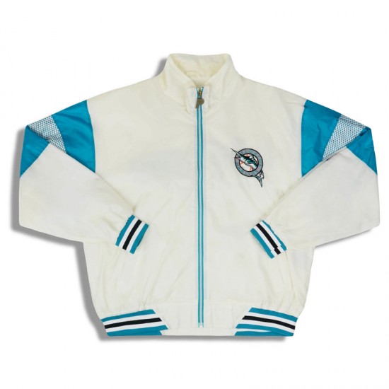 Florida Marlins 1990’s Off White Rain Jacket Florida Marlins 1990’s Off White Rain Jacket