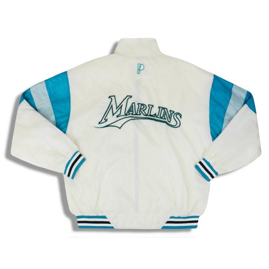 Florida Marlins 1990’s Off White Rain Jacket Florida Marlins 1990’s Off White Rain Jacket