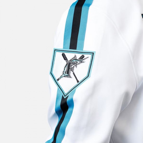 Florida Marlins Logo Game Day White Jacket Florida Marlins Logo Game Day White Jacket