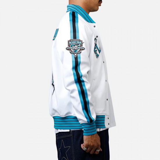 Florida Marlins Logo Game Day White Jacket Florida Marlins Logo Game Day White Jacket