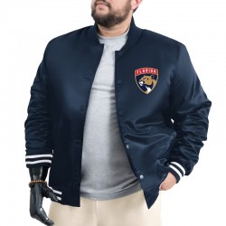 Florida Panthers Adaptive Bold Logo Varsity Satin Jacket