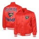 Florida Panthers Adaptive Bold Logo Varsity Satin Jacket