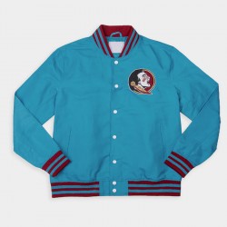 Florida State Seminole Turquoise Bomber Jacket