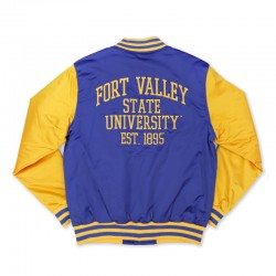 Fort Valley State Wildcats Blue and Gold Jacket Fort Valley State Wildcats Blue and Gold Jacket