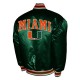 Franchise Club Miami Hurricanes Green Satin Jacket