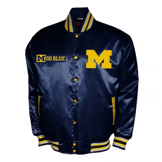 Franchise Club Michigan Wolverines Satin Jacket Franchise Club Michigan Wolverines Satin Jacket