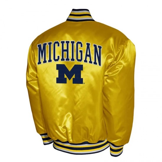 Franchise Club Michigan Wolverines Satin Jacket Franchise Club Michigan Wolverines Satin Jacket