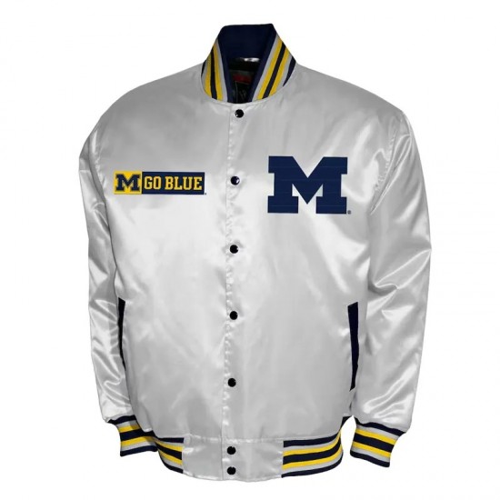 Franchise Club Michigan Wolverines Satin Jacket Franchise Club Michigan Wolverines Satin Jacket