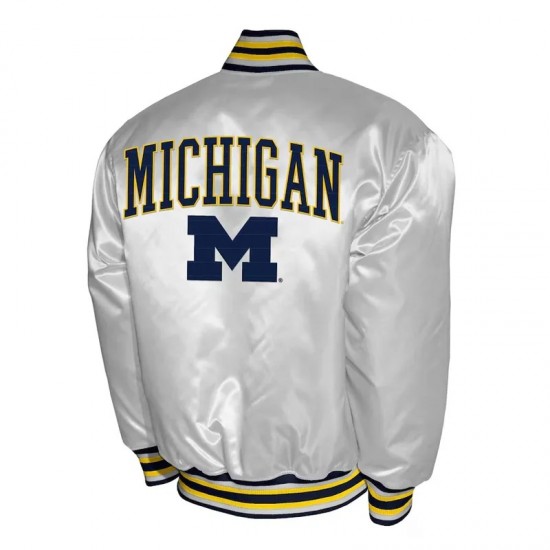 Franchise Club Michigan Wolverines Satin Jacket Franchise Club Michigan Wolverines Satin Jacket