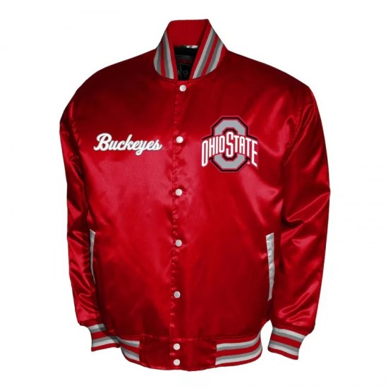 Franchise Club Ohio State Buckeyes Satin Jacket Franchise Club Ohio State Buckeyes Satin Jacket