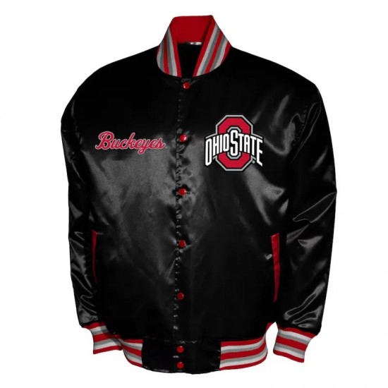 Franchise Club Ohio State Buckeyes Satin Jacket Franchise Club Ohio State Buckeyes Satin Jacket