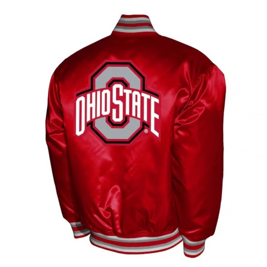 Franchise Club Ohio State Buckeyes Satin Jacket Franchise Club Ohio State Buckeyes Satin Jacket