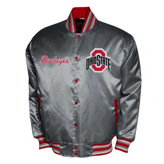 Franchise Club Ohio State Buckeyes Satin Jacket Franchise Club Ohio State Buckeyes Satin Jacket