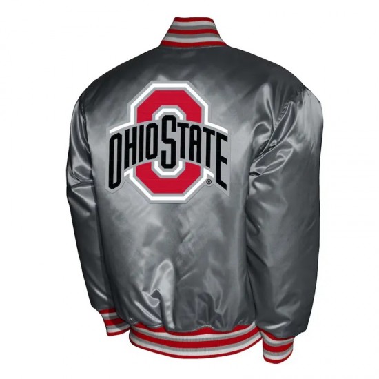 Franchise Club Ohio State Buckeyes Satin Jacket Franchise Club Ohio State Buckeyes Satin Jacket