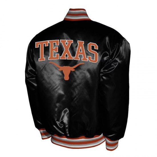 Franchise Club Texas Longhorns Varsity Satin Jacket Franchise Club Texas Longhorns Varsity Satin Jacket