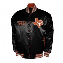 Franchise Club Texas Longhorns Varsity Satin Jacket Franchise Club Texas Longhorns Varsity Satin Jacket
