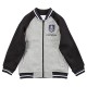 Fremantle Dockers Gray and Black Varsity Full-Zip Fleece Jacket