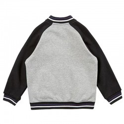 Fremantle Dockers Gray and Black Varsity Full-Zip Fleece Jacket