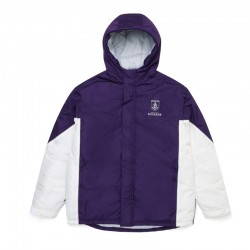 Fremantle Dockers Stadium Purple and White Hooded Jacket
