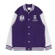 Fremantle Dockers Varsity Fleece Purple and Gray Jacket Fremantle Dockers Varsity Fleece Purple and Gray Jacket