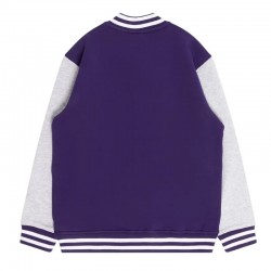 Fremantle Dockers Varsity Fleece Purple and Gray Jacket