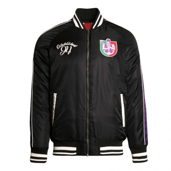 Fremantle Dockers Vintage Black Bomber Full-Zip Jacket Fremantle Dockers Vintage Black Bomber Full-Zip Jacket
