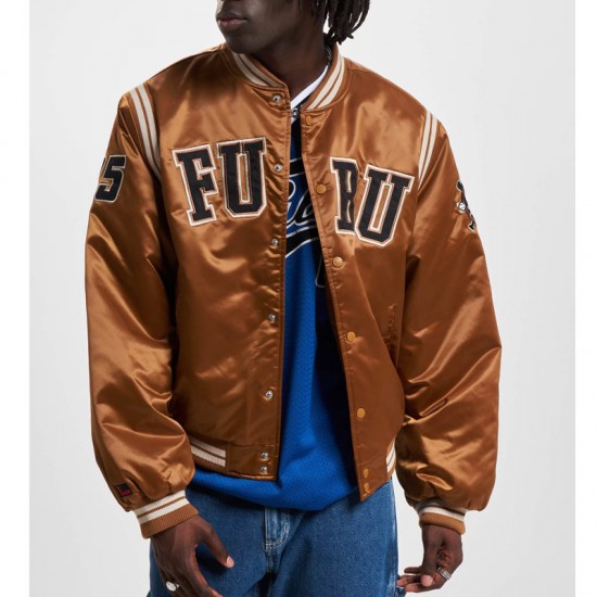 Fubu College Teddy Varsity Satin Jacket