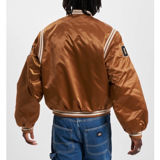 Fubu College Teddy Varsity Satin Jacket