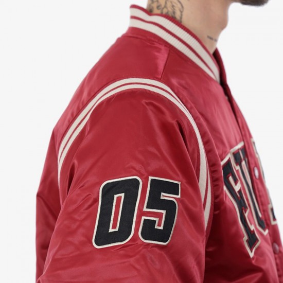 Fubu College Teddy Varsity Satin Jacket