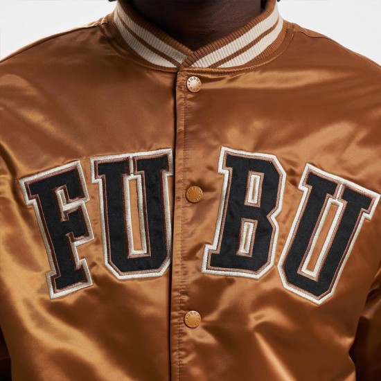 Fubu College Teddy Varsity Satin Jacket