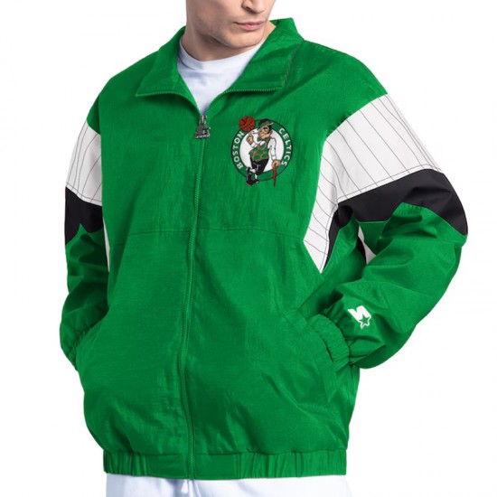 Full-Zip Yard Line Boston Celtics Kelly Green Jacket Full-Zip Yard Line Boston Celtics Kelly Green Jacket