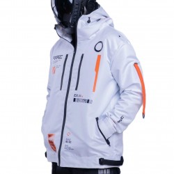 Futuristic Cyberpunk Techwear Jacket – White Waterproof Streetwear Coat Futuristic Cyberpunk Techwear Jacket – White Waterproof Streetwear Coat