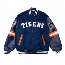 G-III Detroit Tigers Navy Varsity Jacket G-III Detroit Tigers Navy Varsity Jacket