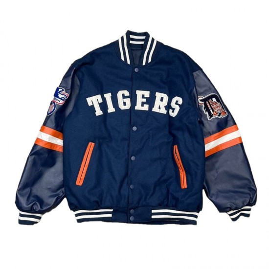 G-III Detroit Tigers Navy Varsity Jacket G-III Detroit Tigers Navy Varsity Jacket