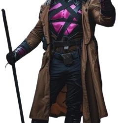 Gambit Marvel X-Men Brown Leather Coat Gambit Marvel X-Men Brown Leather Coat