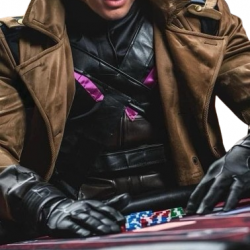 Gambit Marvel X-Men Brown Leather Coat Gambit Marvel X-Men Brown Leather Coat