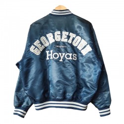 Georgetown Hoyas University 90s Navy Satin Jacket Georgetown Hoyas University 90s Navy Satin Jacket
