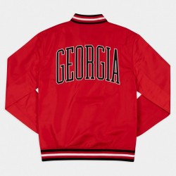 Georgia Bulldogs Arched Red Bomber Jacket