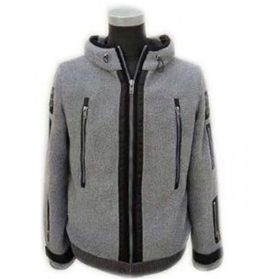 Ghost Call of Duty Sherpa Grey Hoodie Ghost Call of Duty Sherpa Grey Hoodie