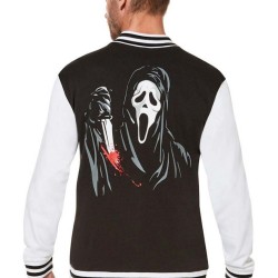 Ghost Face Scream Halloween Varsity Jacket Ghost Face Scream Halloween Varsity Jacket