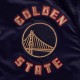 Golden State Warriors 2024/25 City Edition Chenille Navy Satin Jacket Golden State Warriors 2024/25 City Edition Chenille Navy Satin Jacket